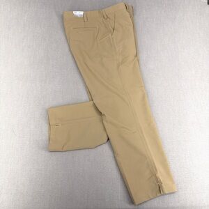 NWT Under Armour Pants Mens 42x32 Tan Bent Grass Tech Performance Stretch Golf
